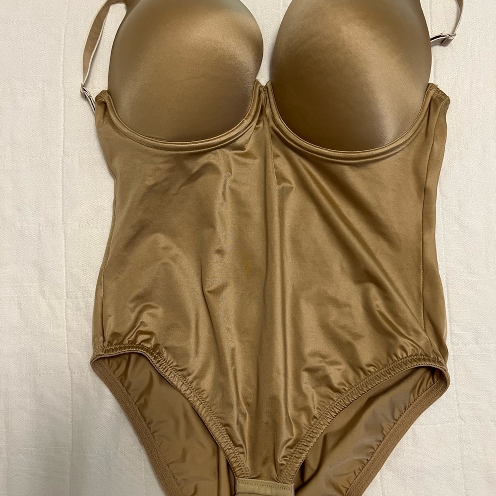 Sweet Nothings Maidenform Gold Shapewear Bodysuit 38D